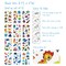 Wrapables Waterproof Glitter Temporary Tattoos, Birthday Party Favors and Supplies, Goodie Bag Fillers, 12 Sheets Ocean Animals